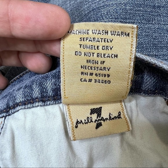 7FAMK Boycut Button Fly Boy Cut Medium Wash Jeans 29 - Picture 11 of 16